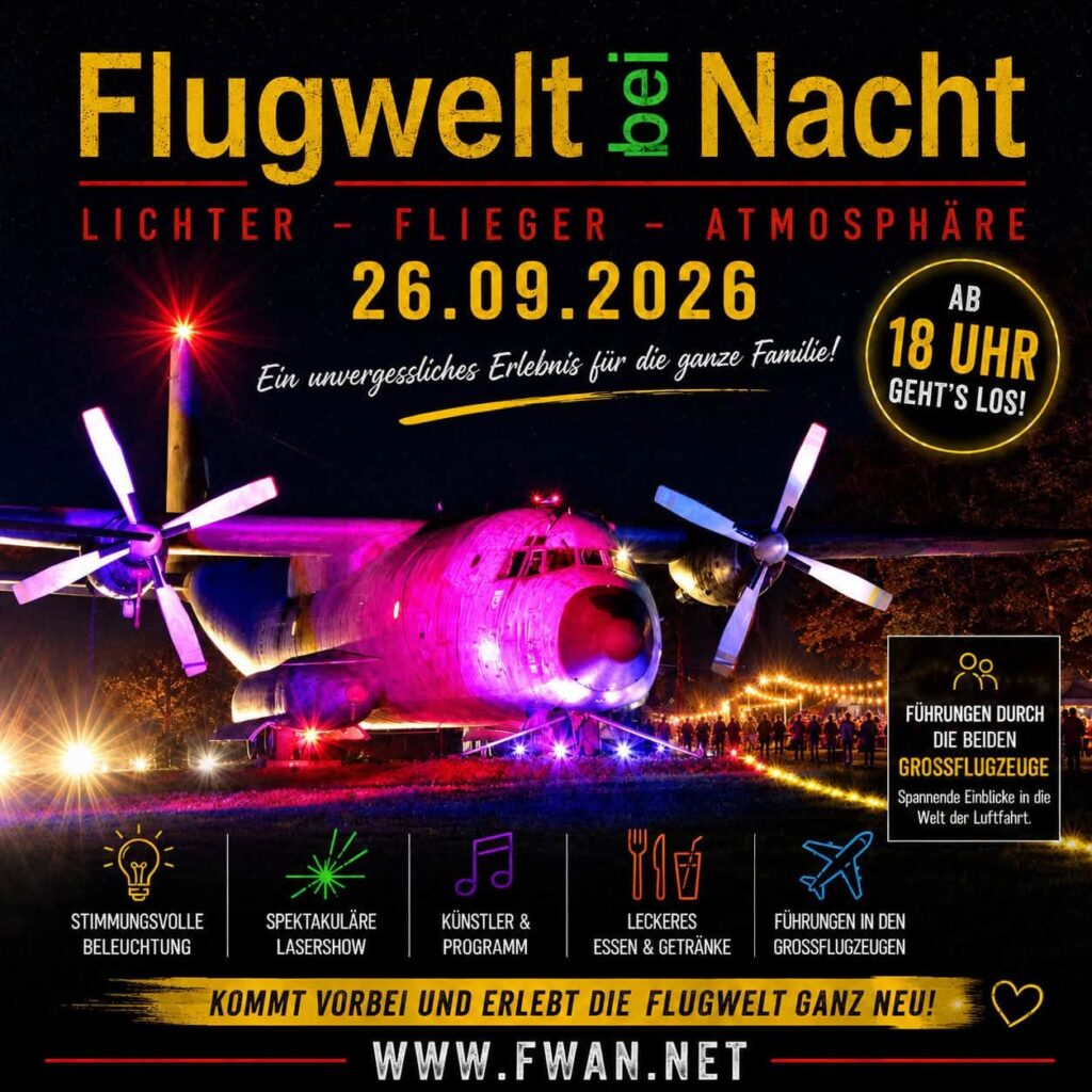 Flugwelt bei Nacht – ein unvergessliches Erlebnis für die ganze Familie